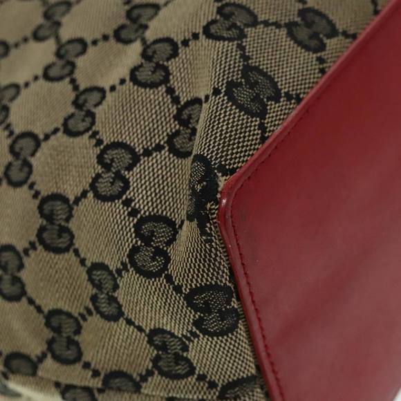 GUCCI GG Canvas Tote Bag Beige Gold 002 1098 Auth 94060 - Picture 14 of 16